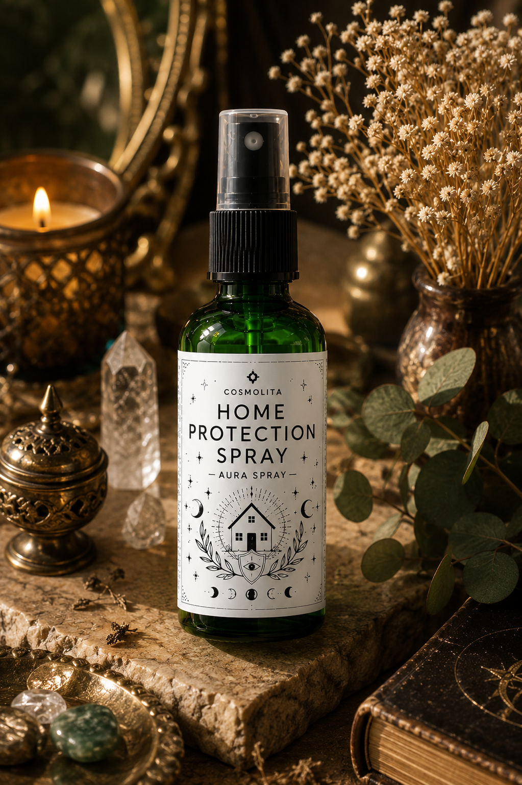 HOME PROTECTION SPRAY – Spirituelles Ritual Spray für Zuhause, Schutz & energetische Reinigung