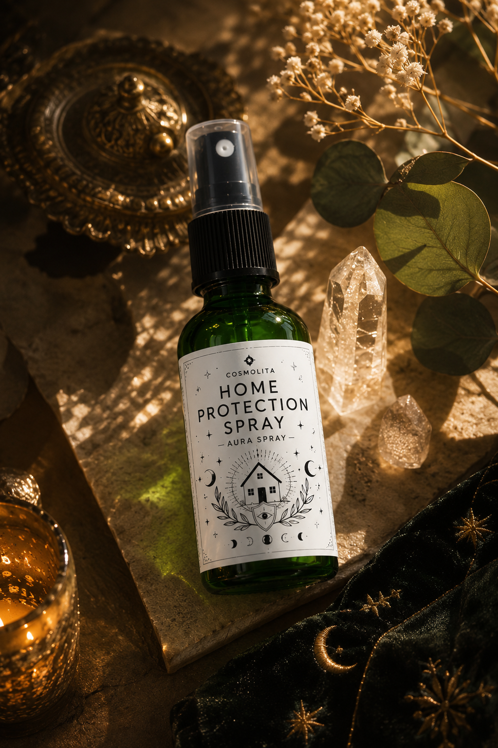 HOME PROTECTION SPRAY – Spirituelles Ritual Spray für Zuhause, Schutz & energetische Reinigung
