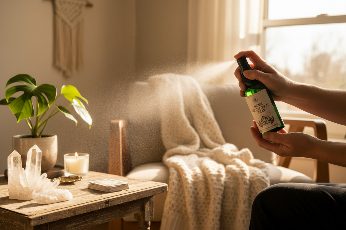 HOME PROTECTION SPRAY – Spirituelles Ritual Spray für Zuhause, Schutz & energetische Reinigung