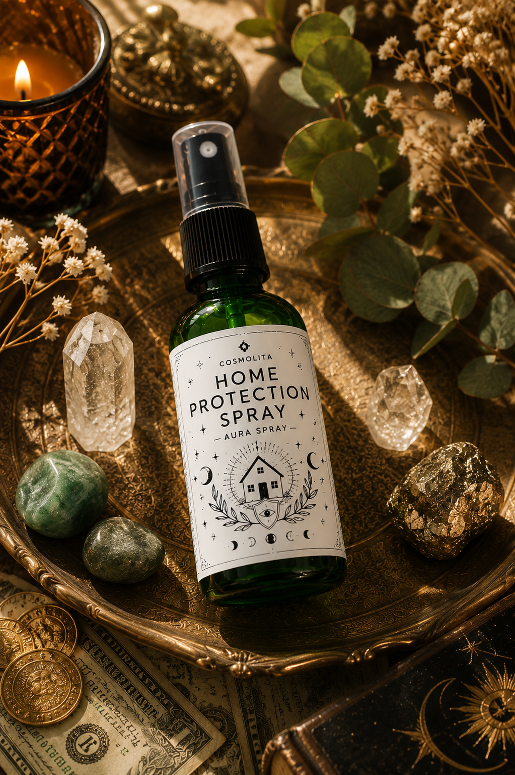 HOME PROTECTION SPRAY – Spirituelles Ritual Spray für Zuhause, Schutz & energetische Reinigung